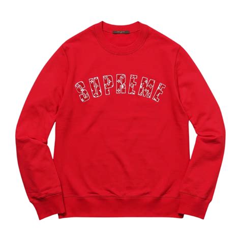 supreme lv arc logo crewneck|Supreme x Louis Vuitton Arc Logo Crewneck .